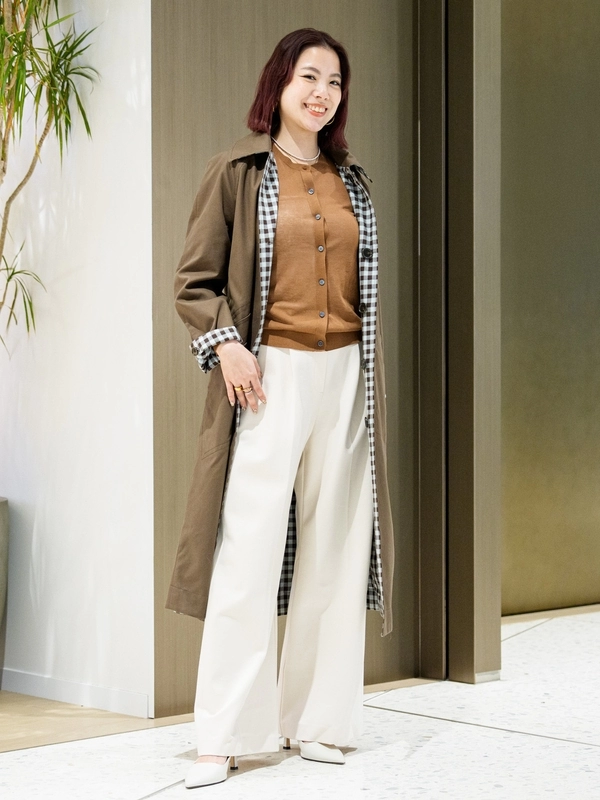 爽やかグリーンセットアップのスタイリング | BANANA REPUBLIC公式